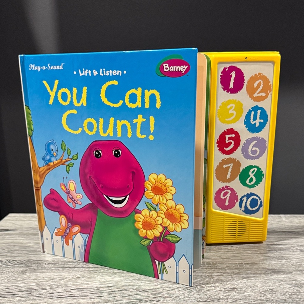 Barney: You Can Count! - Vintage Play-a-Sound Children’s Lift & Listen Book
